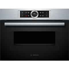 Bosch CMG633BS1B, Built-in compact oven with microwave function