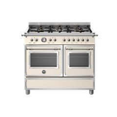 Bertazzoni HER106L2EAVT Heritage 100cm Range Cooker Twin Oven Dual Fuel Ivory