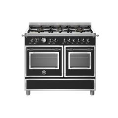 Bertazzoni HER106L2ENET Heritage 100cm Range Cooker Twin Oven Dual Fuel Matt Black