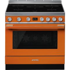 Smeg CPF9IPOR 90cm Portofino Electric Range Cooker, Orange