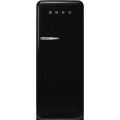 Smeg FAB28RBL5UK 60cm 50s Style Right Hand Hinge Fridge with Icebox, Black
