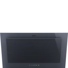 Smeg KV194G 90cm Linea Angled Chimney Auto Vent 2.0 Hood, Neptune Grey