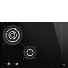 Smeg PM3743D 75cm Eclipse Mixed Fuel Hob 2 Gas Burners 1 Induction Multizone
