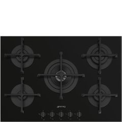 Smeg PV275B 72cm Gas on Glass Hob, Black