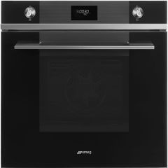 Smeg SF6101TVN1 Linea Single Oven, Black