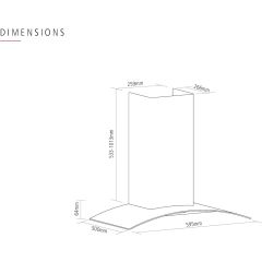Caple CGC611SS Chimney Hood