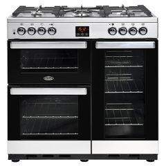 Belling  Cookcentre 90DFT S 90cm Dual Fuel Range Cooker