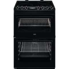 AEG CCX6740ACB Ceramic Electric Cooker with Double Oven