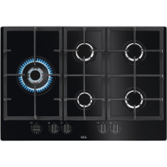 AEG HKB75820NB 6000 Gas on Glass Gas Hob