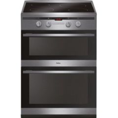 Amica AFN6550SS 60cm Freestanding Electric Double Oven with Induction Hob