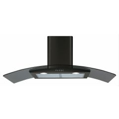 CDA ECP102BL 100cm Curved Glass Extractor