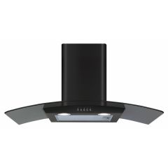 CDA ECP82BL 80cm Curved Glass Extractor