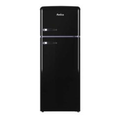 Amica FDR2213B 55cm Freestanding Retro Static 30/70 Double Door Fridge Freezer