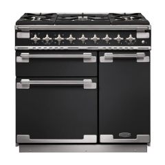 Rangemaster ELS90DFFCB/ 90cm Dual Fuel Range Cooker