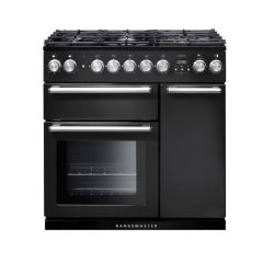 Rangemaster NEX90DFFCB/C 90cm Dual Fuel Range Cooker