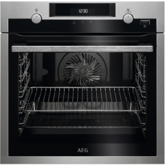 AEG BPS555020M SteamBake Pyrolytic Multifunction oven with retractable rotary controls, Touch contro