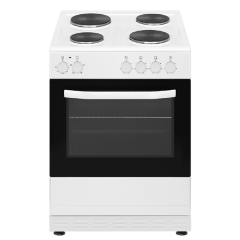Simfer SIM60EW 60cm electric single cavity solid plate cooker white
