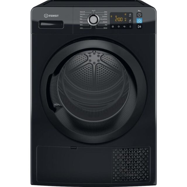 Indesit Heat Pump Tumble Dryer: Freestanding, 9,0kg - YT M11 92B X UK - Black
