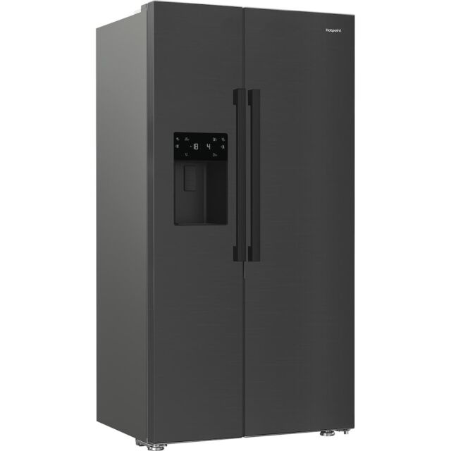 Hotpoint HPG2 6574W XBR5UK Dual No Frost American Fridge Freezer with FreshShield - Inox