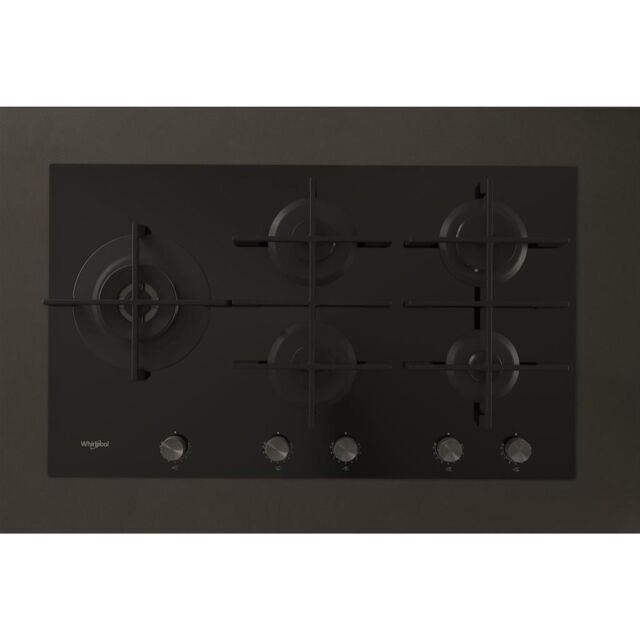 Whirlpool GOWL 958/NB W Collection Gas Hob 5 Burners 90cm - Black