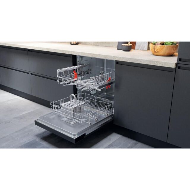 Hotpoint H3B L626 X UK Semi-Integrated Dishwasher - Inox