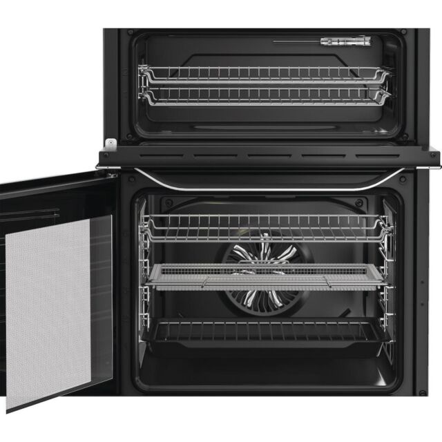 Hotpoint HDE6VDCASX Freestanding 50cm Electric Double Cooker - Inox