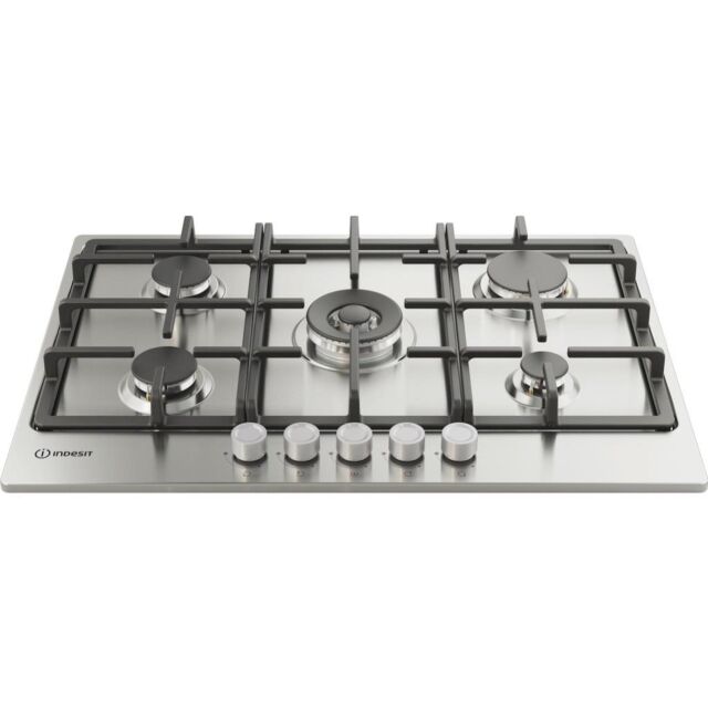 Indesit THP 751 W/IX/I 1 5-Burner Gas Hob