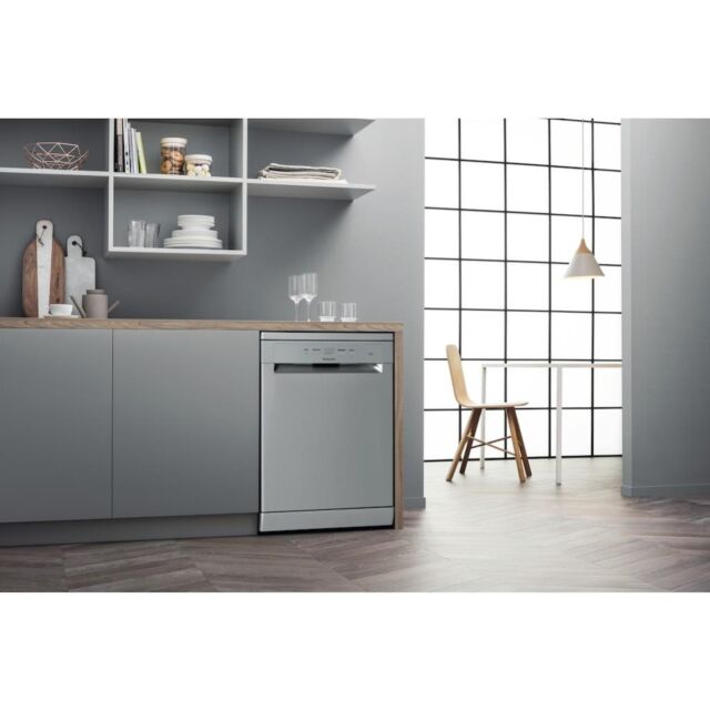 Hotpoint Full Size Freestanding Dishwasher - Inox - 14 Place Settings - E rated - H2F HL626 X UK