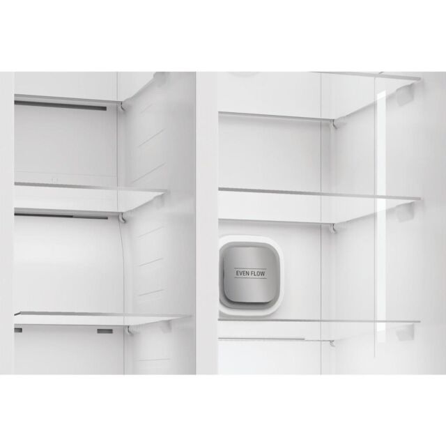 Hotpoint HPG2 6574W XBR5UK Dual No Frost American Fridge Freezer with FreshShield - Inox
