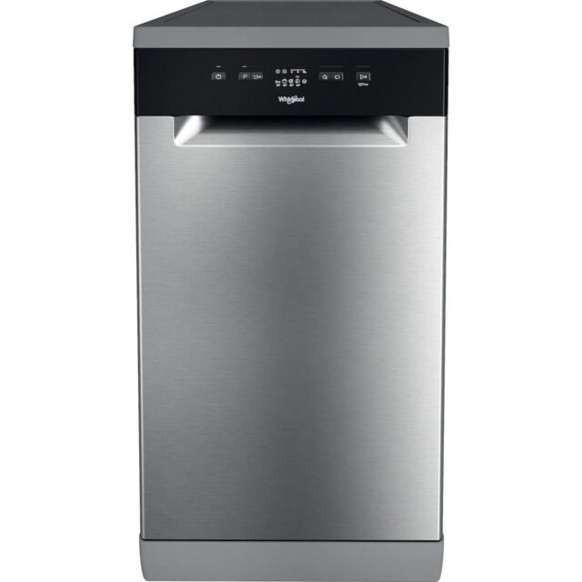 Whirlpool WSFE 2B19 X UK N SupremeClean Slimline Dishwasher A+++ 10 Place - Stainless Steel