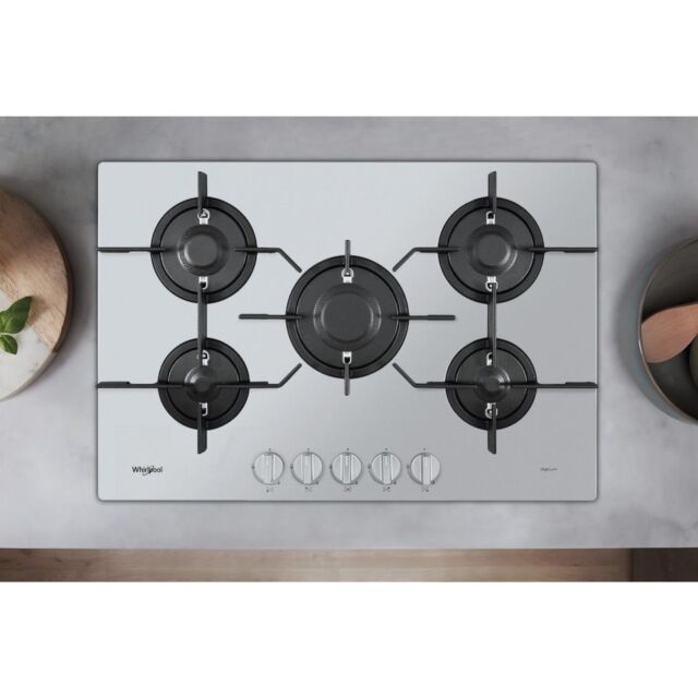 Whirlpool PMW75D2IXL Gas Hob 5 Burners - Inox