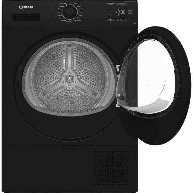 Indesit C YD 92D BB UK Freestanding 9kg Heat Pump Tumble Dryer