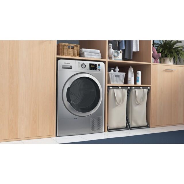 Indesit Heat Pump Tumble Dryer: Freestanding, 9,0kg - YT M11 92SS X UK - Silver
