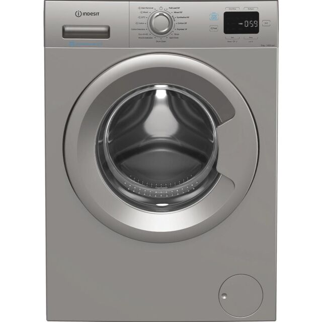 Indesit Push&Go IP 846S PUSH&GO UK 8kg Washing Machine - Silver