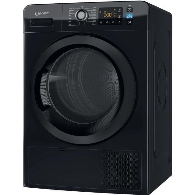 Indesit Heat Pump Tumble Dryer: Freestanding, 9,0kg - YT M11 92B X UK - Black