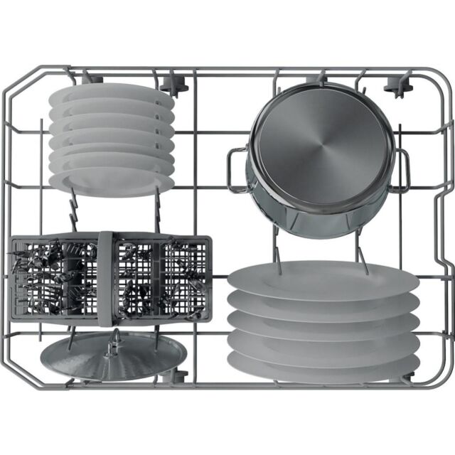 Indesit IN2FE10CS90SUK Freestanding 45cm Slimline Dishwasher with 10 Place Settings - Silver