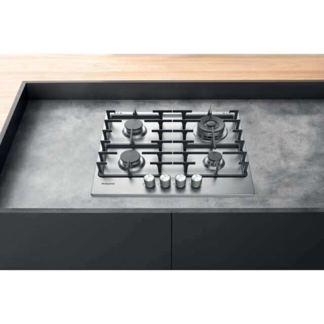 Hotpoint PPH 60G DF IX UK Hob - Silver