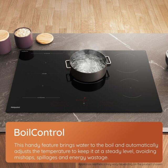 Hotpoint HTX8017DCF2 HeatControl 80cm Induction Hob with CleanProtect