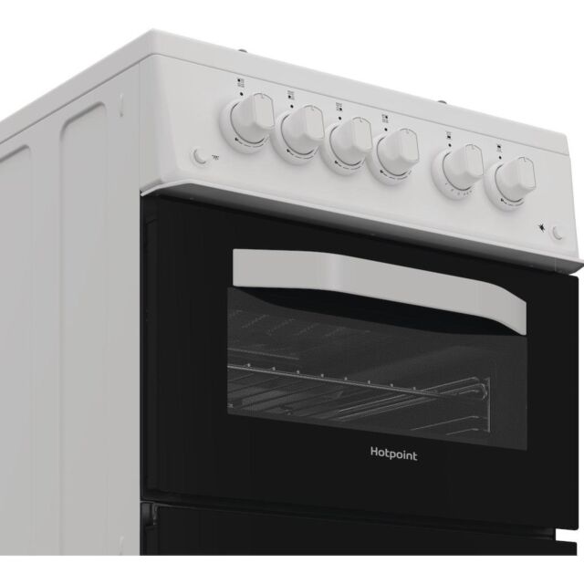 Hotpoint HTG5GCWL Freestanding 50cm Gas Cooker - White