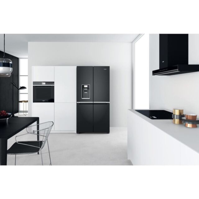Whirlpool W Collection WQ9I FO1BX UK Fridge Freezer - Black Steel