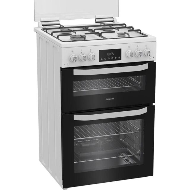 Hotpoint HTG6GDCW 60cm Gas Cooker - White