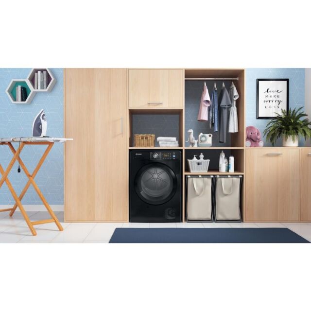 Indesit Heat Pump Tumble Dryer: Freestanding, 9,0kg - YT M11 92B X UK - Black