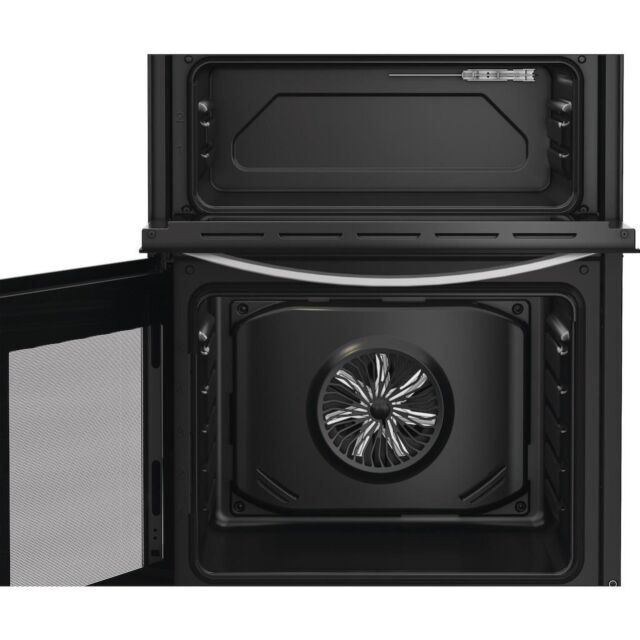 Indesit IDE6VMB 60cm Electric Cooker with Ceramic Hob - Black