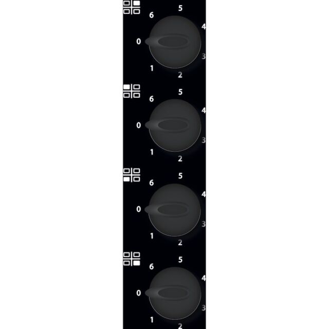 Whirlpool AKM 609 IX Ceramic Hob 4 Zones 60cm - Black