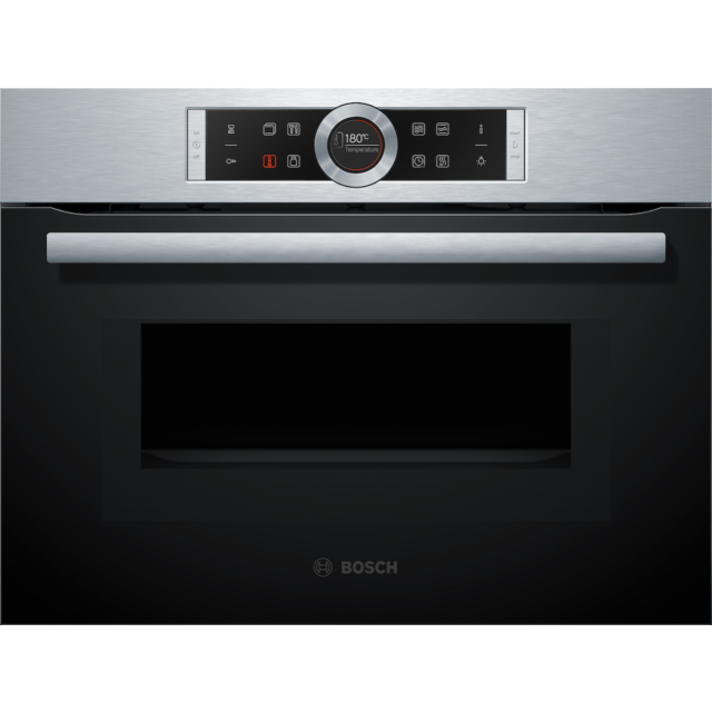 Bosch CMG633BS1B, Built-in compact oven with microwave function