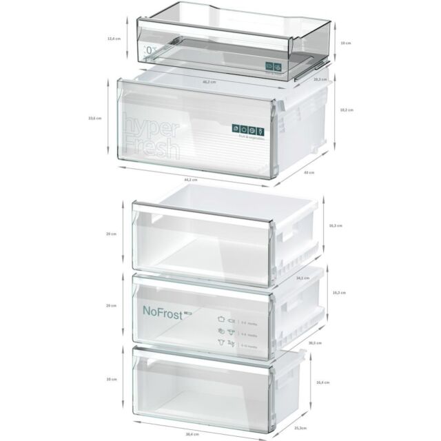 Siemens KG39NVIBG, Free-standing fridge-freezer with freezer at bottom