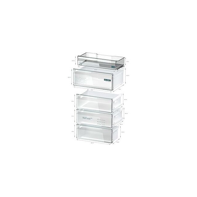 Siemens KG49NXXCF, Free-standing fridge-freezer with freezer at bottom