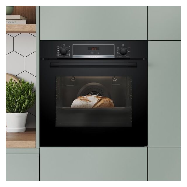 Bosch HQA574BB3B, Built-in oven with added steam function