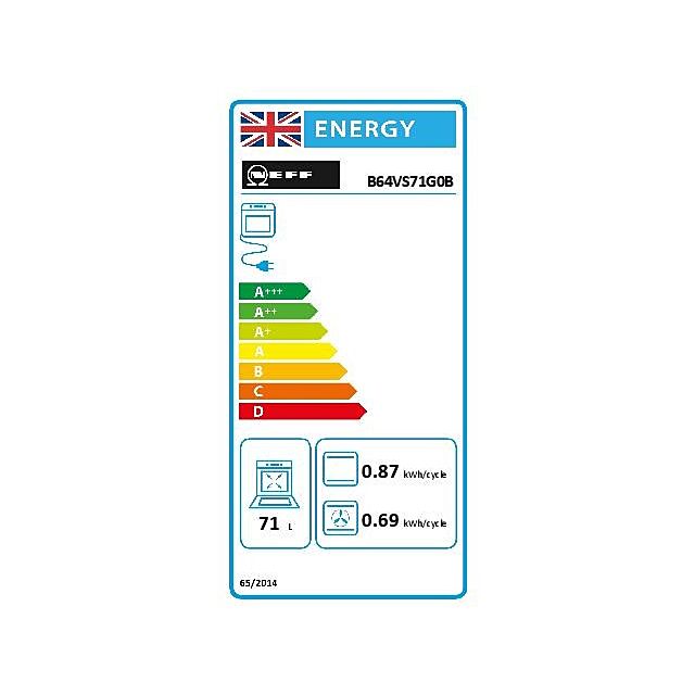 Neff B64VS71G0B, Built-in oven with added steam function