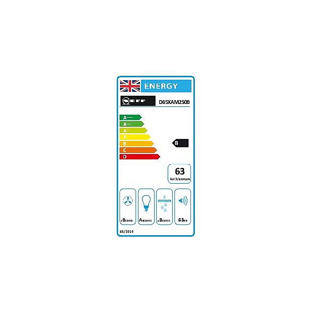 Neff D65XAM2S0B, Integrated Design Hood